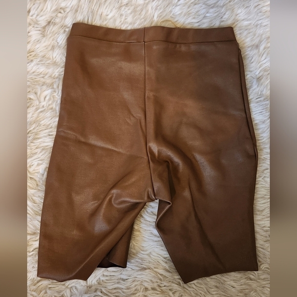 Skims Faux Leather Biker Short in Jasper - NWT - Picture 7 of 7